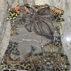 Carrie Allen sequin floral print medium